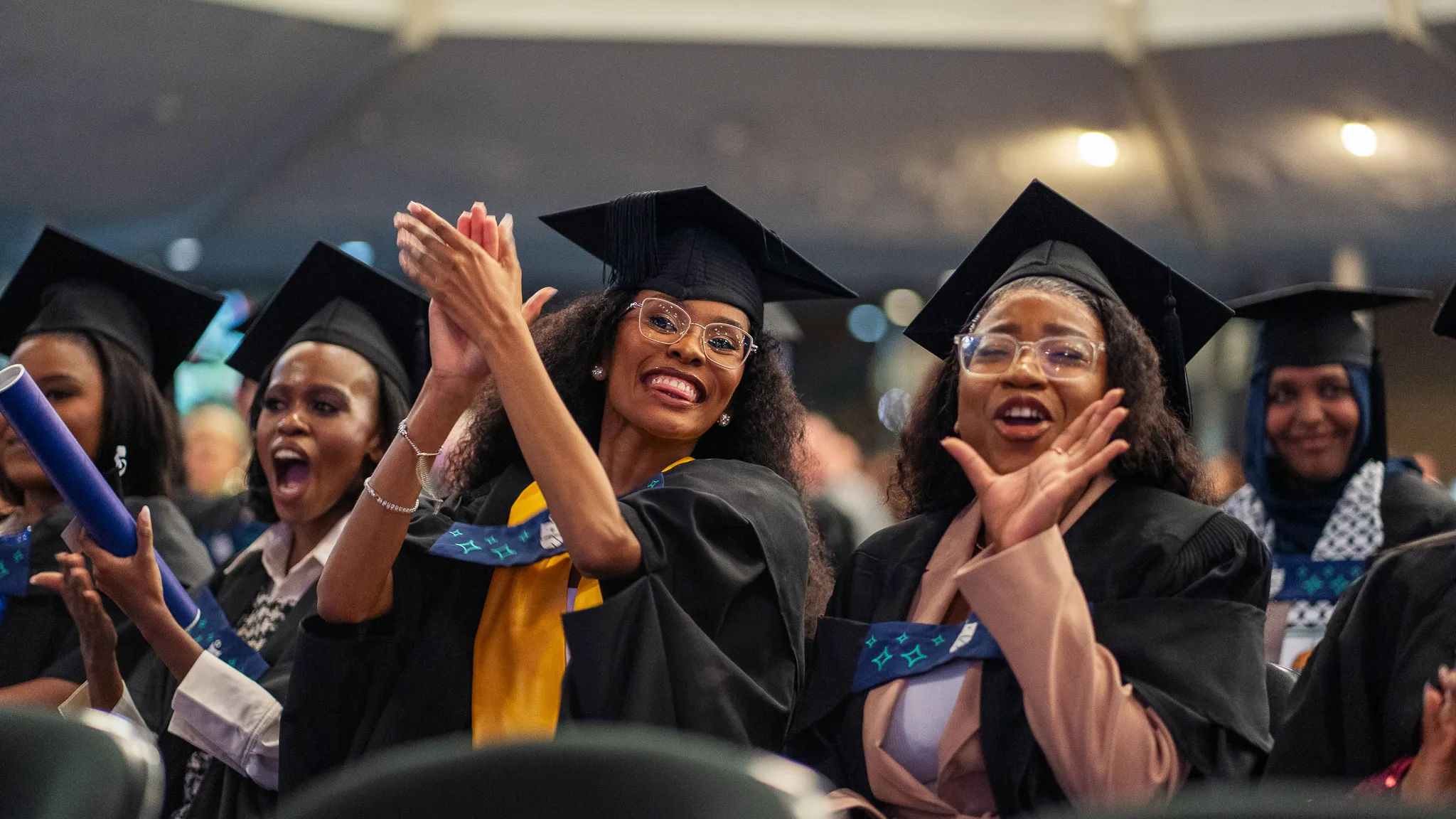 Eduvos graduation ceremony with happy graduates celebrating their achievements